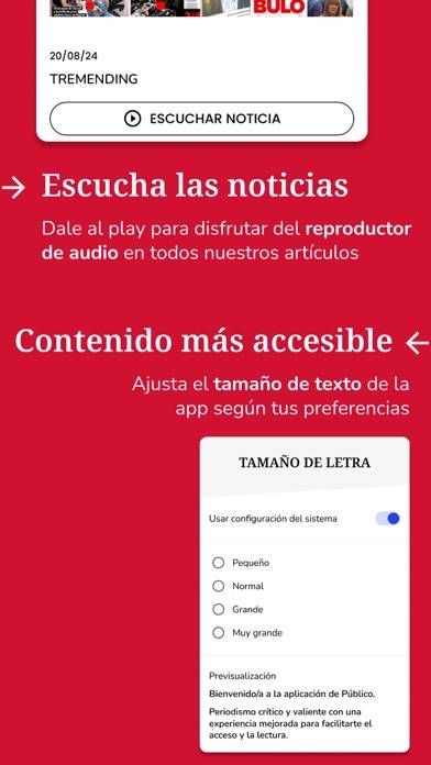Público captura de pantalla