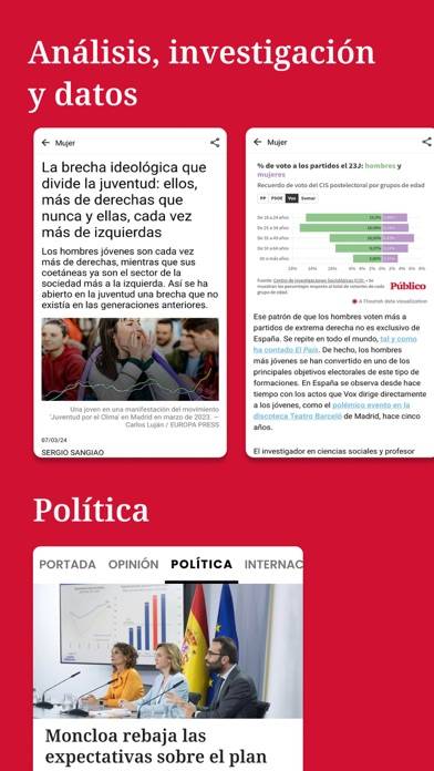 Público Captura de pantalla de la aplicación
