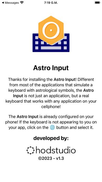 Astro Input App screenshot #3