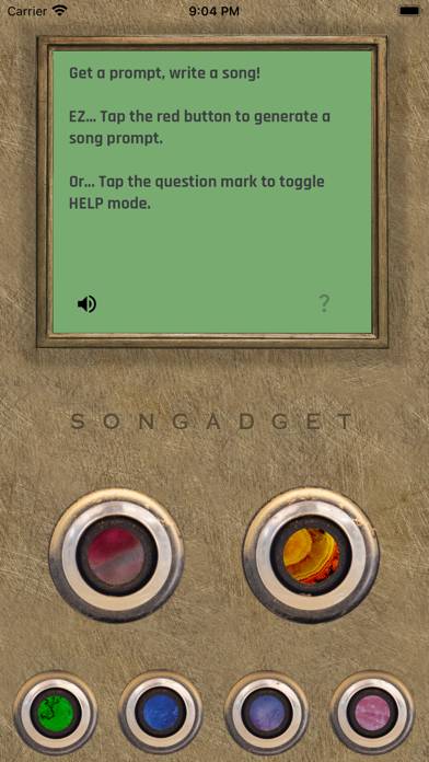 Songadget App screenshot