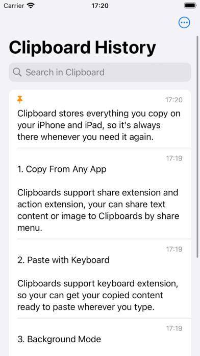 Clipboards Скриншот приложения #1