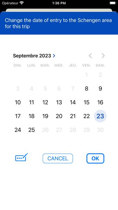 90 days in Schengen planner App screenshot #2