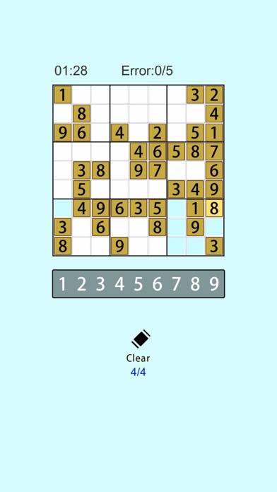 Classic Sudoku Puzzle Brain App screenshot #1