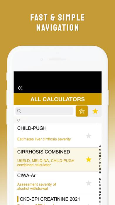 CliniCal Calculator App screenshot