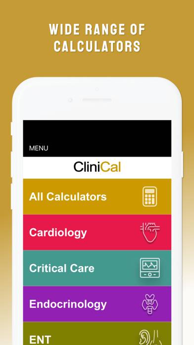 CliniCal Calculator App screenshot