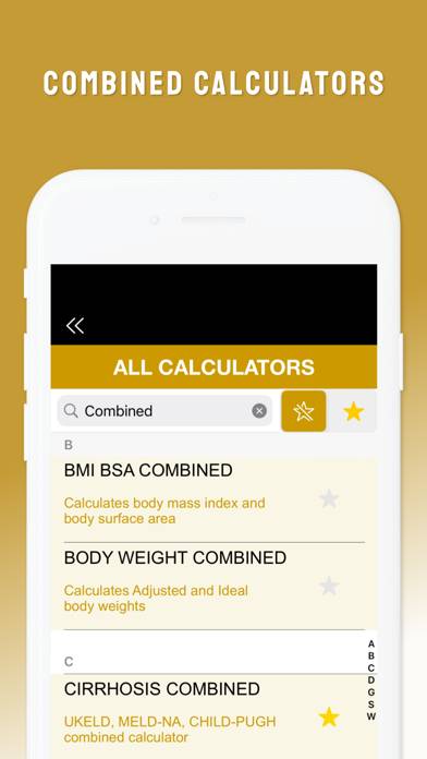 CliniCal Calculator App screenshot