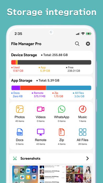 File Manager Pro Schermata dell'app #1