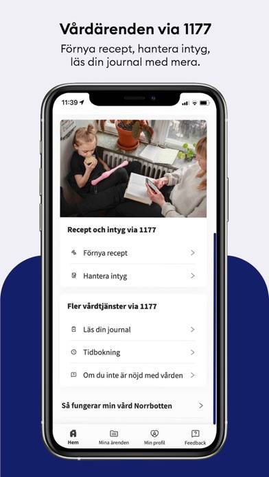 Min vård Norrbotten App skärmdump #2