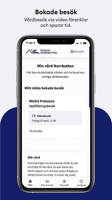 Min vård Norrbotten App skärmdump #4