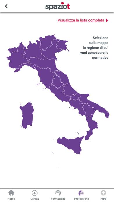 SpazioT Schermata dell'app