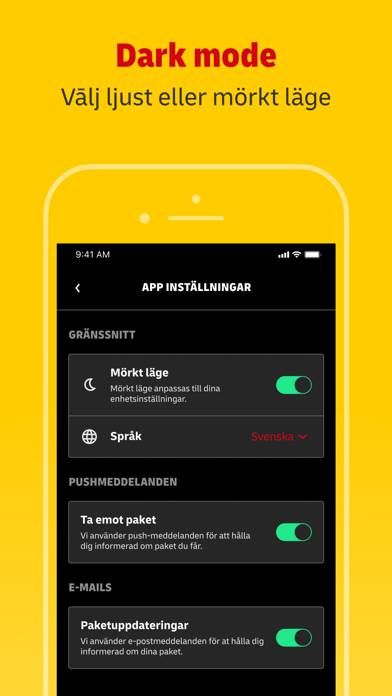 Mitt DHL App skärmdump