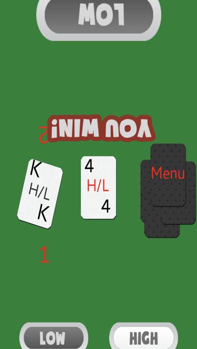 Hi-Lo Multiplayer App skärmdump #3