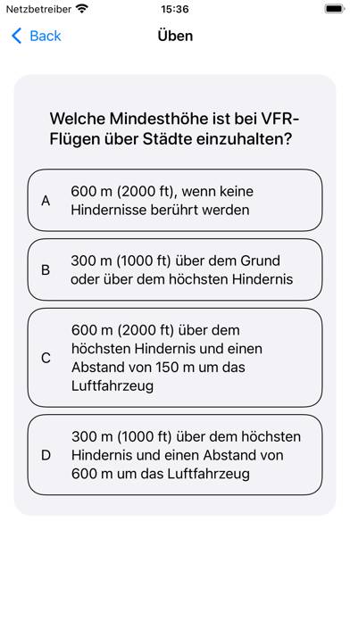 BZF Fragentrainer App-Screenshot