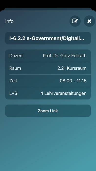 HSPV-Timetable App-Screenshot