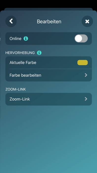 HSPV-Timetable App-Screenshot