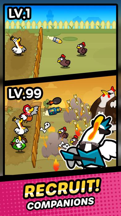 Duck vs Chicken Merge Defence Captura de pantalla de la aplicación #2
