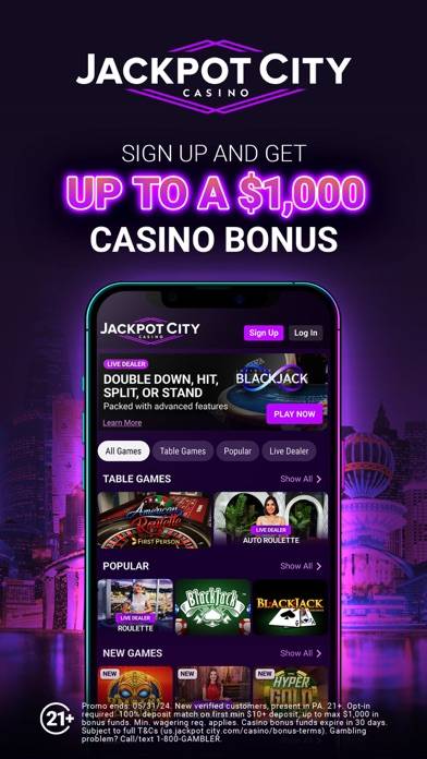 Jackpot City: Online Casino App screenshot #1