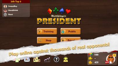 President Card Game Online Capture d'écran de l'application #5