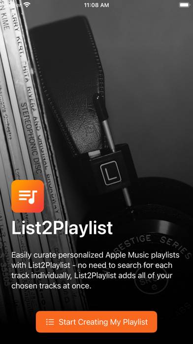 List2Playlist screenshot