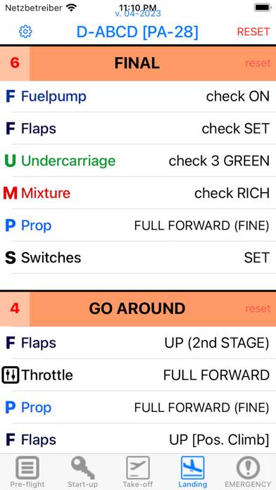 Pilot's Checklist Captura de pantalla de la aplicación #3