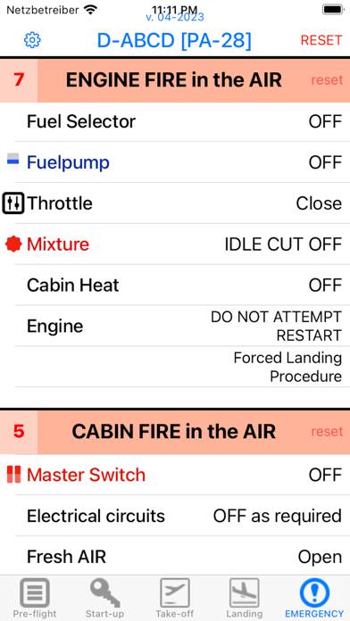 Pilot's Checklist Captura de pantalla de la aplicación #4