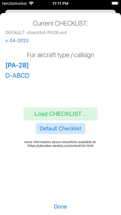 Pilot's Checklist Captura de pantalla de la aplicación #5