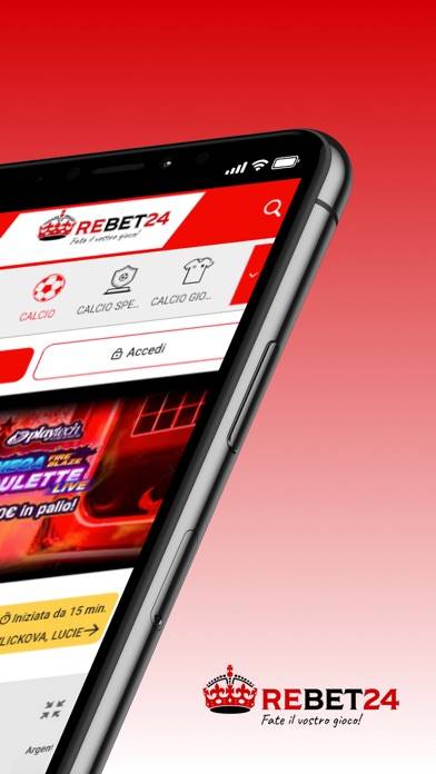 Rebet24 Schermata dell'app