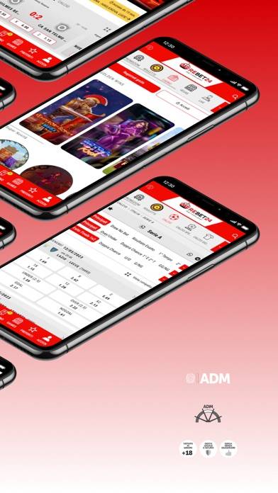 Rebet24 Schermata dell'app