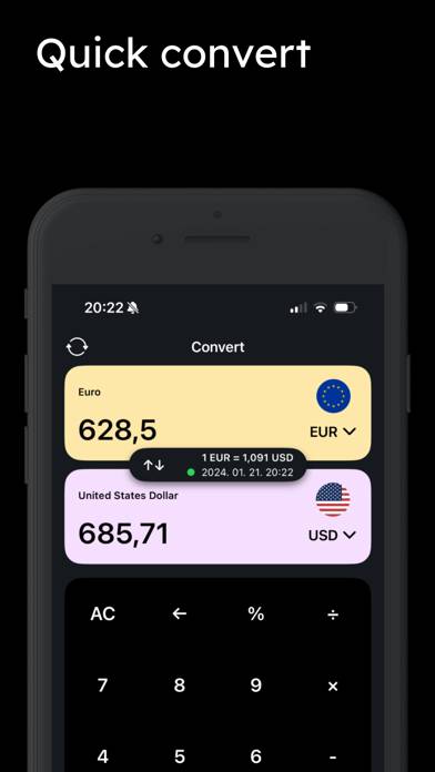 Currency Converter and Rates App screenshot #2