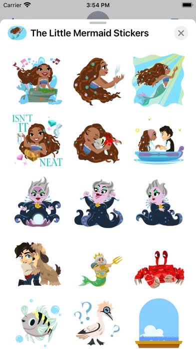 The Little Mermaid Stickers App preview #2