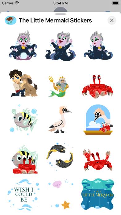 The Little Mermaid Stickers App preview #3