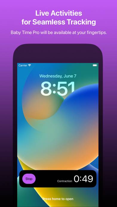 Wave • Contraction Timer App screenshot