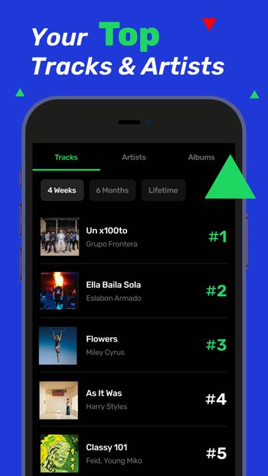 Stats for Spotify Music plus Captura de pantalla de la aplicación #3