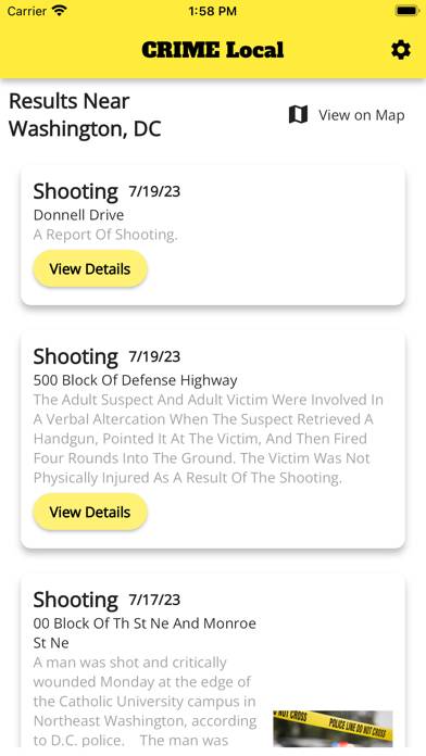 CRIME Local App screenshot