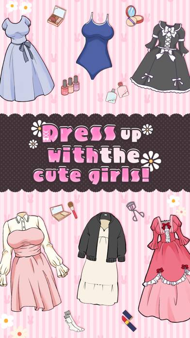 Dress up with the cute girls! Capture d'écran de l'application #3