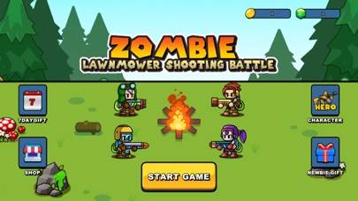 Zombie Lawnmower Shooting Schermata dell'app #1