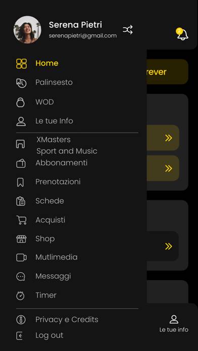 XMasters Schermata dell'app