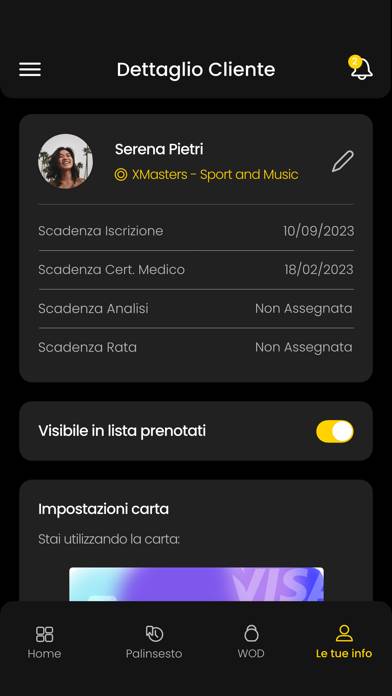 XMasters Schermata dell'app