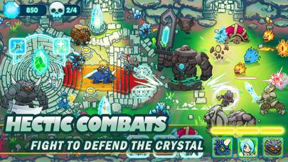 Crystania Wars 2-Roguelike TD captura de pantalla del juego