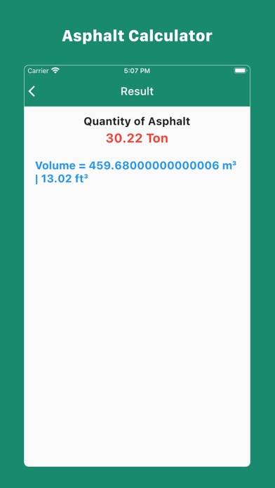 Asphalt Calculator Schermata dell'app #3