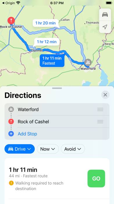 Origin Ireland App screenshot