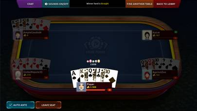 Draw Poker Online schermata del gioco