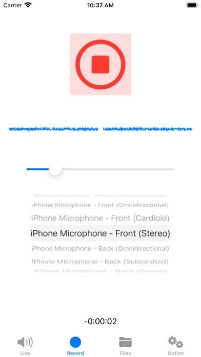 Stereo Microphone Скриншот приложения #3