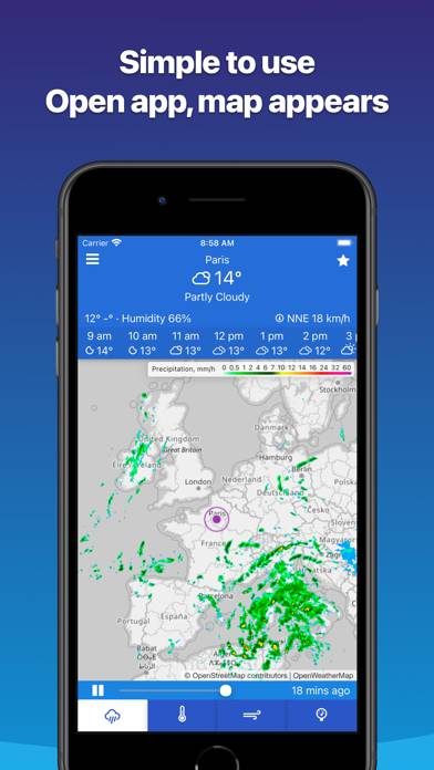 Rain Radar Weather Maps App skärmdump #4