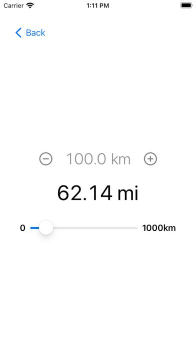 Miles and Kilometers Captura de pantalla de la aplicación #3