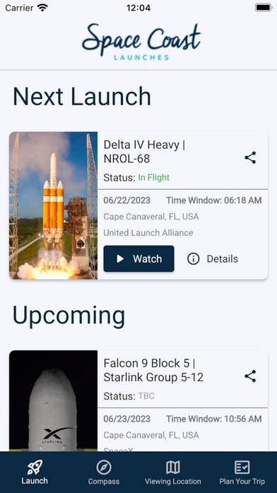 Space Coast Launches App screenshot #1