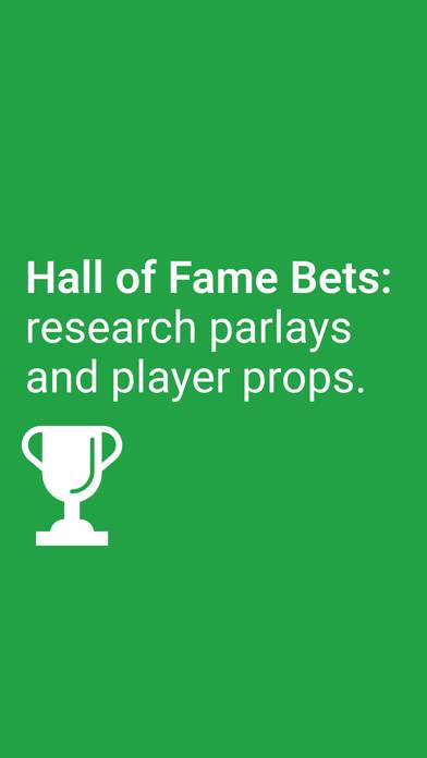HOF Bets | Props & Parlay Data App screenshot #1