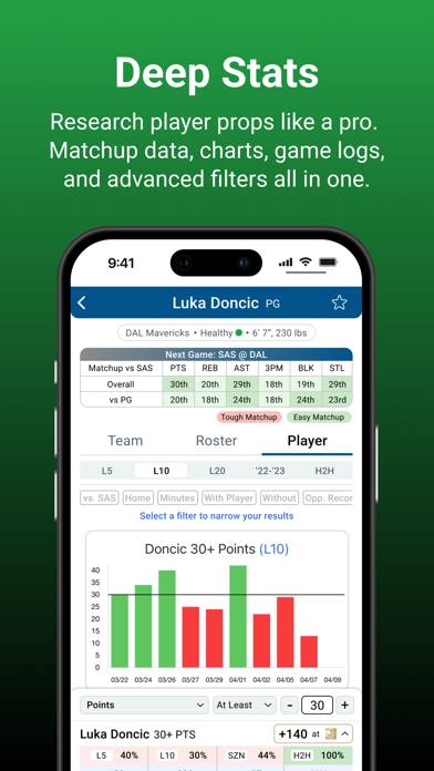 HOF Bets | Props & Parlay Data App screenshot #3