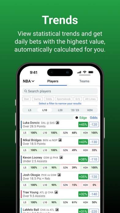 HOF Bets | Props & Parlay Data App screenshot #5