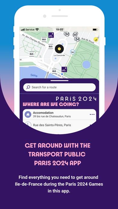 Transport Public Paris 2024 Captura de pantalla de la aplicación #2